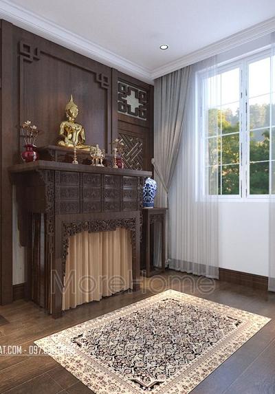  Thi công bàn thờ đẹp tại biệt thự Splendora